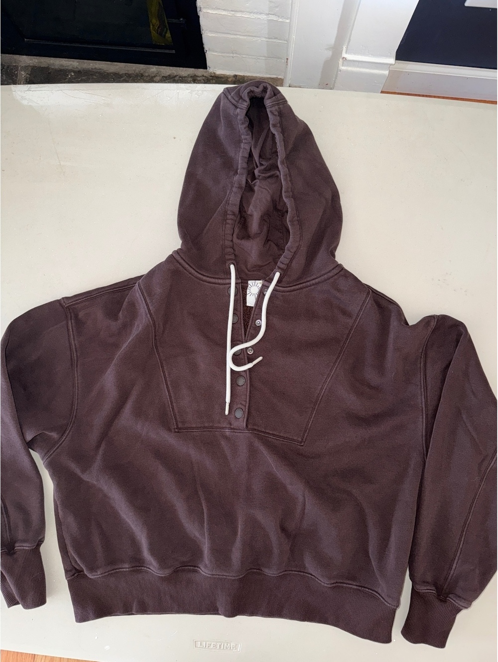 Offline by Aerie brown sweatshirt hoodie size medium